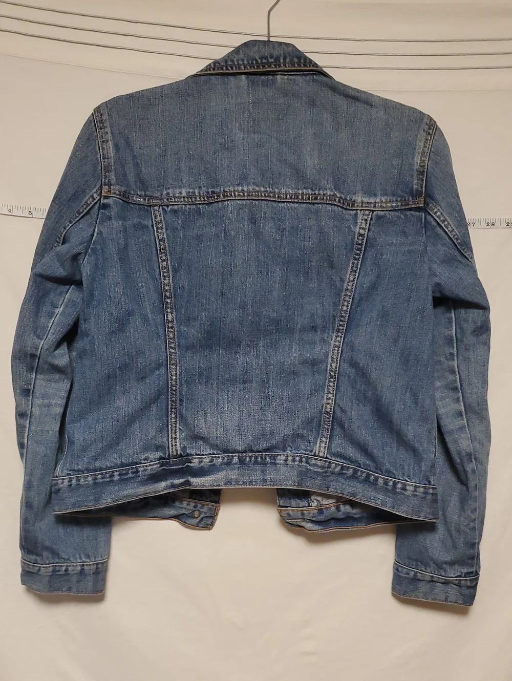 Vintage Hollister Denim Medium Wash Blue Denim Classic Trucker Jean Jacket Lg
